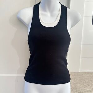 LE SUPERBE Two Timer Double Layer Stretchy Tank Sz M $195 NWT